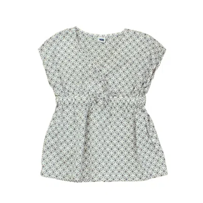Pre-owned Janie And Jack Kids' Girls White Black Pink Dress