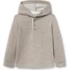 Janie And Jack Herringbone Hooded Sweatshirt In Neutral