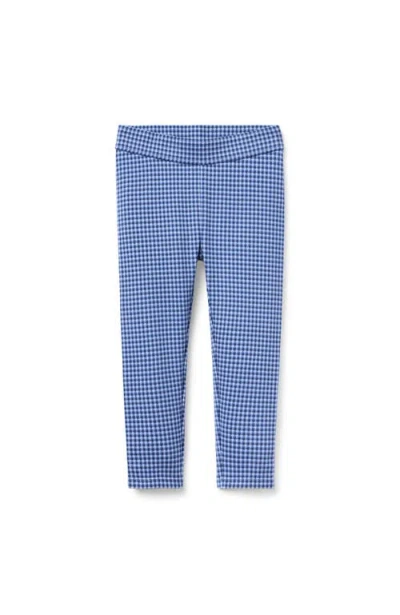 Janie And Jack Babies'  Houndstooth Ponte Pant In Blue