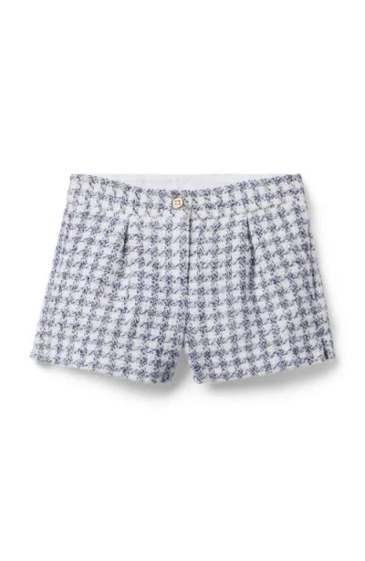 Janie And Jack Kids'  Houndstooth Tweed Short In Gray