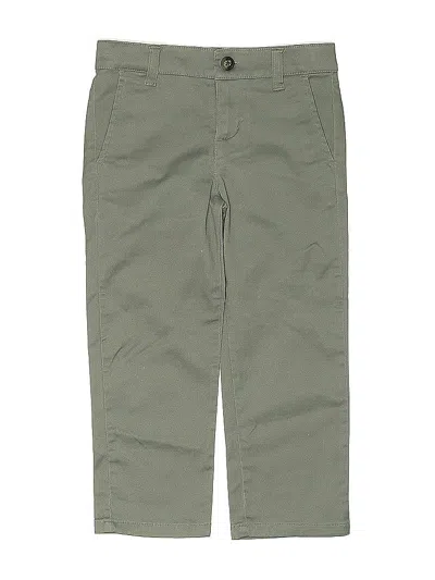Pre-owned Janie And Jack Kids' Khaki Pant In Green