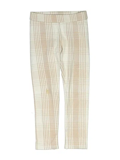 Pre-owned Janie And Jack Kids' Khaki Pant In Ivory