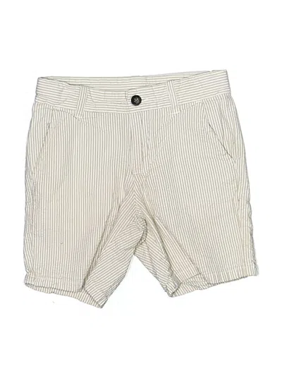 Pre-owned Janie And Jack Kids' Khaki Shorts In White