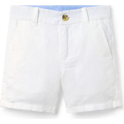 Janie And Jack Kids'  Linen-cotton Short In White