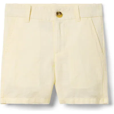 Janie And Jack Babies'  Linen-cotton Short In Yellow