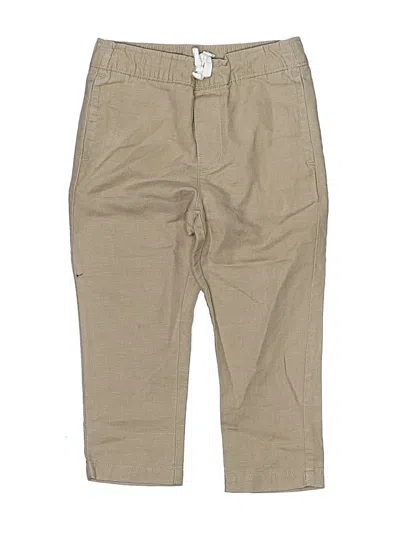 Pre-owned Janie And Jack Kids' Linen Pants In Brown