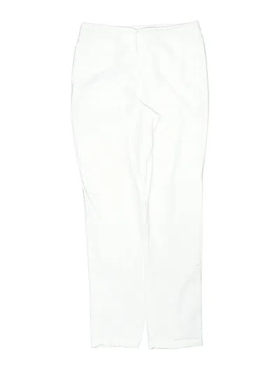Pre-owned Janie And Jack Kids' Linen Pants In White