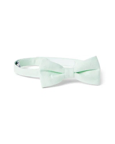 Janie And Jack Linen-blend Bowtie In Green