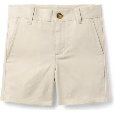Janie And Jack Kids'  Linen-cotton Short In Neutral