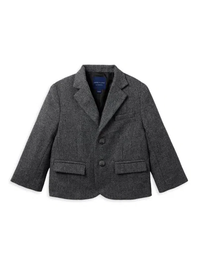 Janie And Jack Little Boy's & Boy's Herringbone Suit Set In Gray