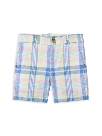 Janie And Jack Little Boy's & Boy's Plaid Linen-cotton Shorts