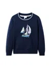 JANIE AND JACK LITTLE BOY'S & BOY'S SAILBOAT SWEATER