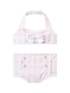 JANIE AND JACK LITTLE GIRL'S & GIRL'S 2-PIECE GINGHAM PRINT RUFFLE-TRIM SWIMSUIT