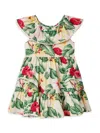 JANIE AND JACK LITTLE GIRL'S & GIRL'S FLORAL RUFFLE-TRIMMED COTTON DRESS