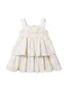 JANIE AND JACK LITTLE GIRL'S & GIRL'S GINGHAM PRINT TIERED DRESS