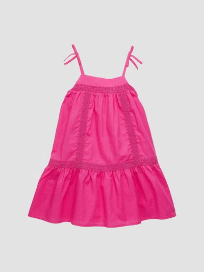 Janie And Jack Little Girl's & Girl's Lace-trim Cotton A-line Minidress In Pink