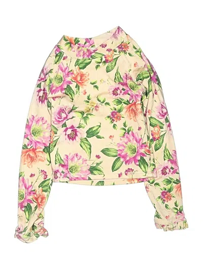 Pre-owned Janie And Jack Kids' Long Sleeve Blouse In Yellow