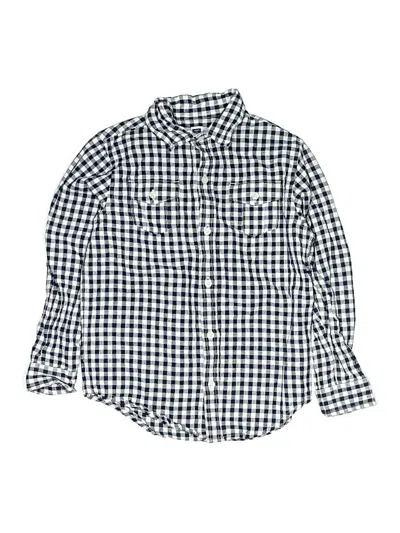 Pre-owned Janie And Jack Kids' Long Sleeve Button Down Shirt In Blue