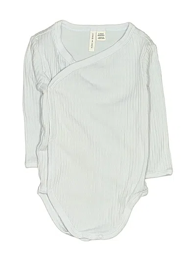 Pre-owned Janie And Jack Babies' Long Sleeve Onesie In Blue