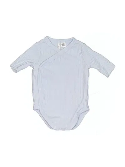 Pre-owned Janie And Jack Babies' Long Sleeve Onesie In Blue