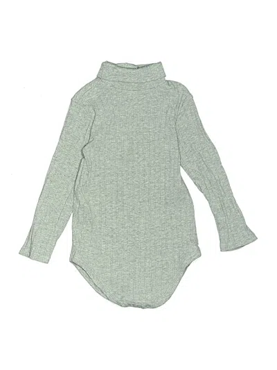 Pre-owned Janie And Jack Kids' Long Sleeve Onesie In Gray