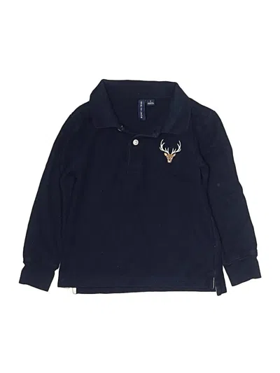 Pre-owned Janie And Jack Kids' Long Sleeve Top Blue Tops