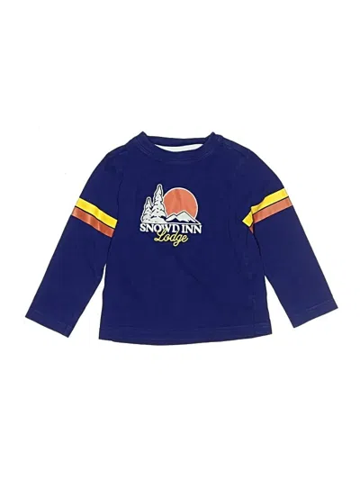 Pre-owned Janie And Jack Kids' Long Sleeve T-shirt In Blue