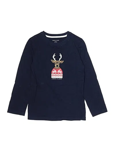 Pre-owned Janie And Jack Kids' Long Sleeve T-shirt In Blue