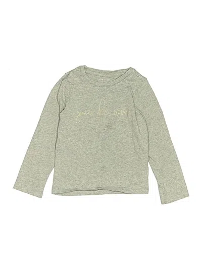 Pre-owned Janie And Jack Kids' Long Sleeve T-shirt In Gray
