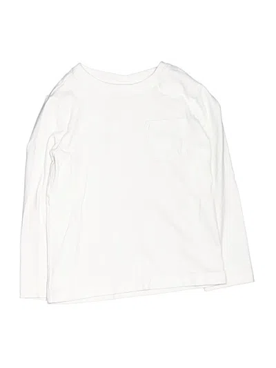 Pre-owned Janie And Jack Kids' Long Sleeve T-shirt In Ivory
