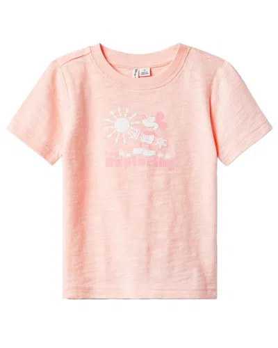 Janie And Jack Mickey Exploring Graphic Tee In Pink