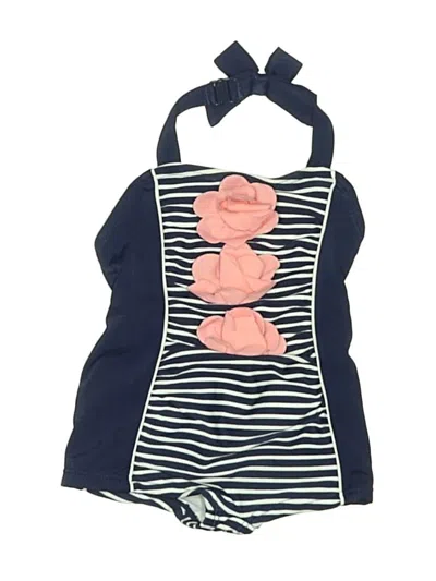 Pre-owned Janie And Jack Babies' One Piece Swimsuit In Blue