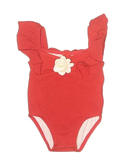 Pre-owned Janie And Jack Babies' One Piece Swimsuit In Red