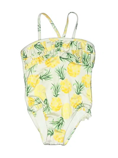 Pre-owned Janie And Jack Kids' One Piece Swimsuit In Yellow