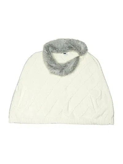 Pre-owned Janie And Jack Kids' Poncho In White