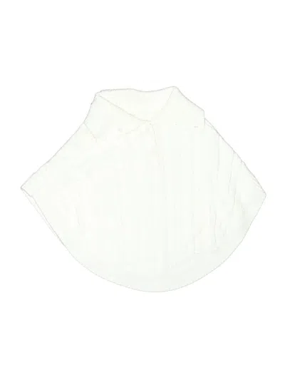 Pre-owned Janie And Jack Kids' Poncho In White