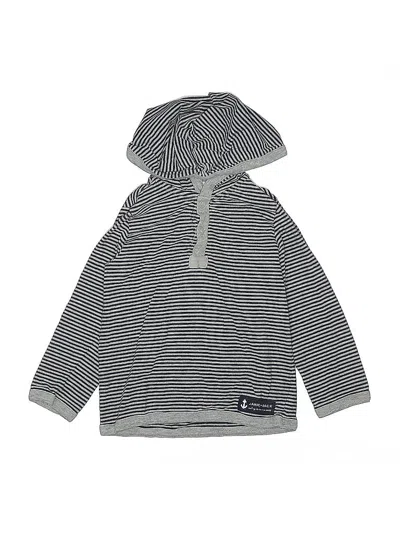 Pre-owned Janie And Jack Kids' Pullover Hoodie In Gray