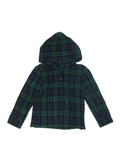 Pre-owned Janie And Jack Kids' Pullover Hoodie In Green