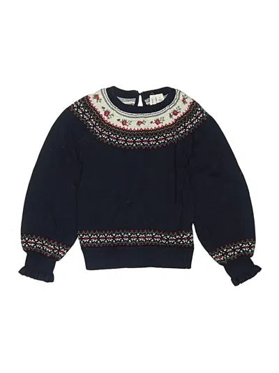 Pre-owned Janie And Jack Kids' Pullover Sweater In Blue