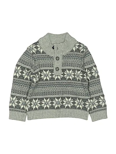 Pre-owned Janie And Jack Kids' Pullover Sweater In Gray