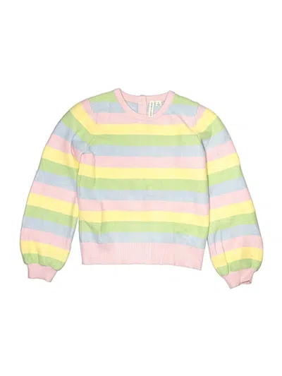 Pre-owned Janie And Jack Kids' Pullover Sweater In Pink
