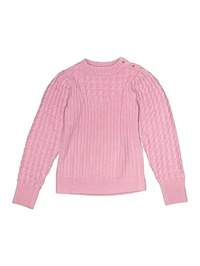 Pre-owned Janie And Jack Kids' Pullover Sweater In Pink