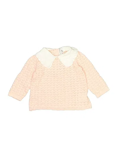 Pre-owned Janie And Jack Babies' Pullover Sweater In Pink