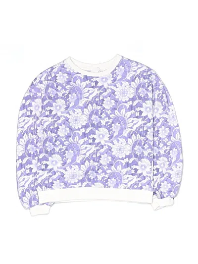 Pre-owned Janie And Jack Kids' Pullover Sweater In Purple