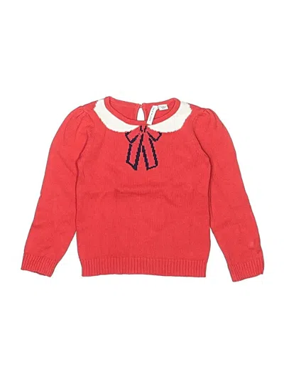 Pre-owned Janie And Jack Kids' Pullover Sweater In Red