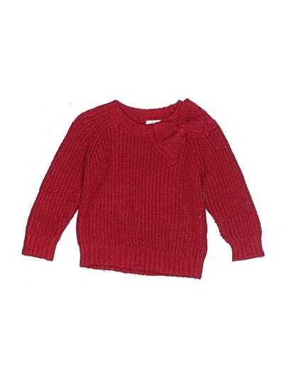 Pre-owned Janie And Jack Babies' Pullover Sweater In Red