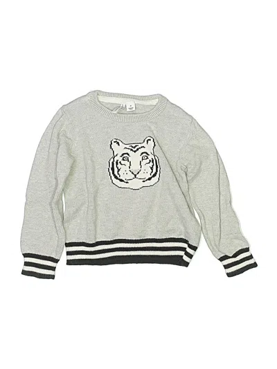 Pre-owned Janie And Jack Kids' Pullover Sweater In Silver