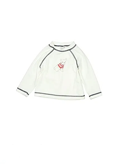 Pre-owned Janie And Jack Babies' Rash Guard In Ivory
