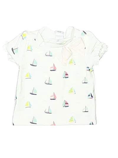 Pre-owned Janie And Jack Babies' Rash Guard In White