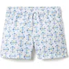 Janie And Jack Recycled Anchor Swim Trunk In White